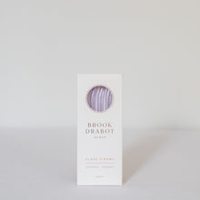Load image into Gallery viewer, Bent Glass Straws - Lavender Purple