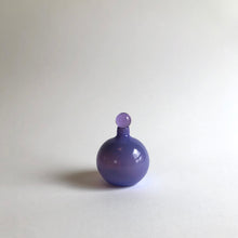 Load image into Gallery viewer, Glass Perfume Oil Bottle with Stopper Purple