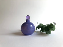 Load image into Gallery viewer, Glass Perfume Oil Bottle with Stopper Purple