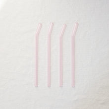 Load image into Gallery viewer, Bent Glass Straws - Sapphire Pink