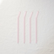 Load image into Gallery viewer, Bent Glass Straws - Sapphire Pink
