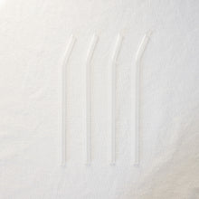 Load image into Gallery viewer, Bent Glass Straws - Clear