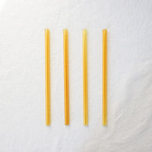 Load image into Gallery viewer, Glass Straws - Topaz Yellow