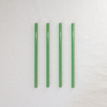Load image into Gallery viewer, Glass Straws - Emerald Green