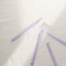 Load image into Gallery viewer, Glass Cocktail Straws - Lavender