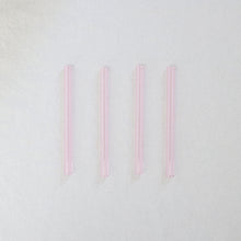 Load image into Gallery viewer, Glass Cocktail Straws - Sapphire Pink