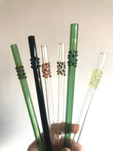 Load image into Gallery viewer, Art Glass Straws - Multi Dot Straws
