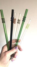 Load and play video in Gallery viewer, Art Glass Straws - Multi Dot Straws
