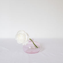 Load image into Gallery viewer, Hand Blown Glass Candle Holder - Sapphire Pink
