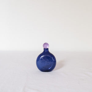 Glass Potion Bottle with Stopper - Brilliant Blue