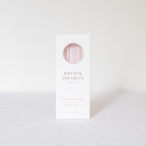 Glass Straws - Sapphire Pink