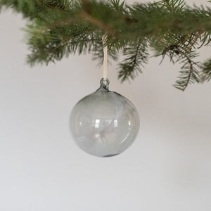 Smokey Grey Minimalist Ornaments