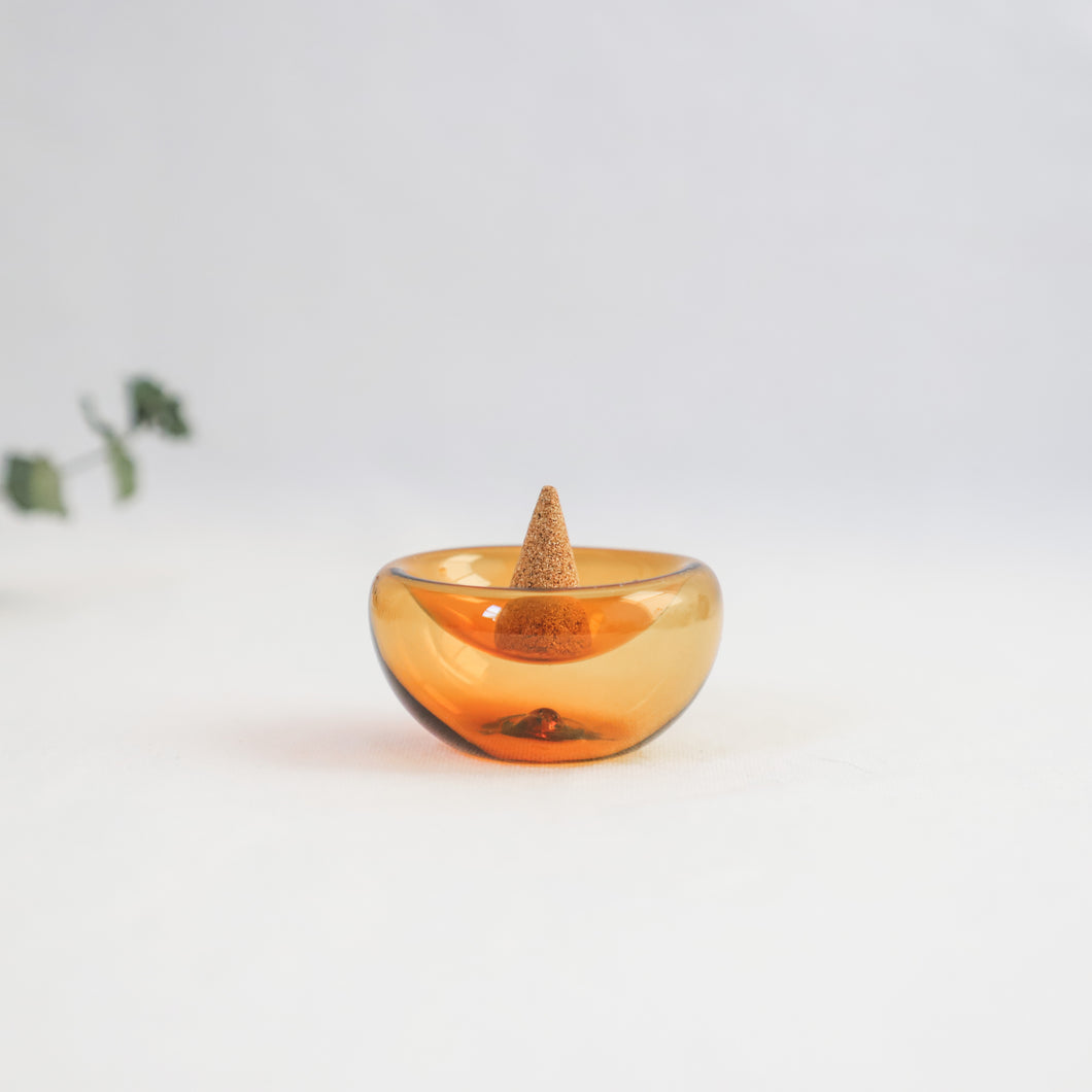 Incense Dish - Topaz Yellow