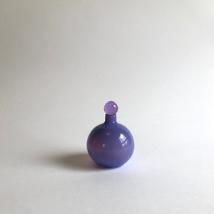 Glass Perfume Oil Bottle with Stopper Purple