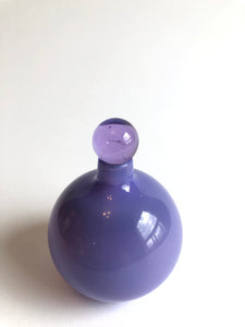 Glass Perfume Oil Bottle with Stopper Purple