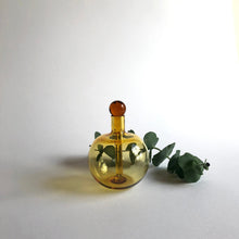 Load image into Gallery viewer, Glass Perfume Oil Bottle with Wand Stopper Yellow

