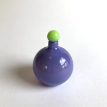 Load image into Gallery viewer, Glass Perfume Oil Bottle with Wand Stopper Purple / Slime
