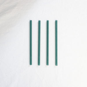 Glass Straws - Lake Green