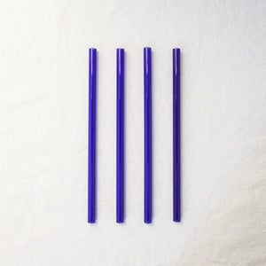 Glass Straws - Brilliant Blue