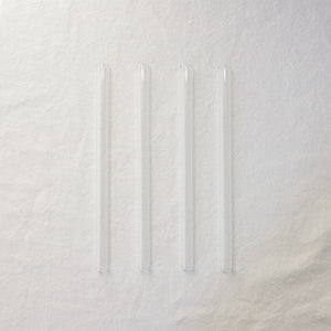 Wide Smoothie Glass Straws - Clear