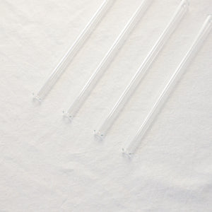 Wide Smoothie Glass Straws - Clear