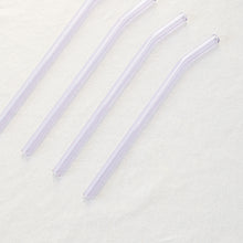 Load image into Gallery viewer, Bent Glass Straws - Lavender Purple
