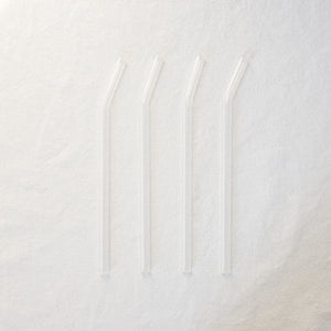 Bent Glass Straws - Clear