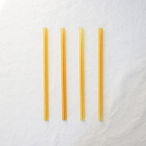 Glass Straws - Topaz Yellow