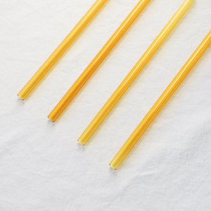 Glass Straws - Topaz Yellow