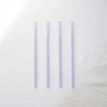 Load image into Gallery viewer, Glass Straws - Lavender Purple
