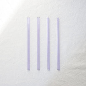 Glass Straws - Lavender Purple