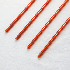 Glass Straws - Amber