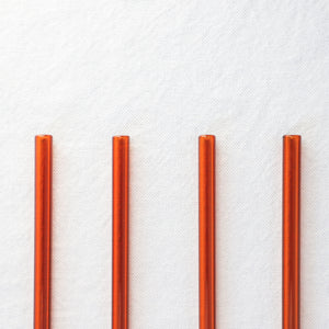 Glass Straws - Amber