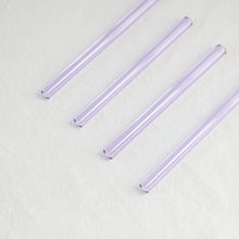 Load image into Gallery viewer, Glass Cocktail Straws - Lavender
