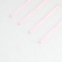 Load image into Gallery viewer, Glass Cocktail Straws - Sapphire Pink
