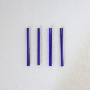 Glass Cocktail Straws - Brilliant Blue