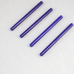 Glass Cocktail Straws - Brilliant Blue