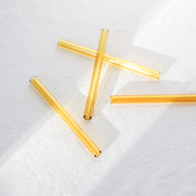 Load image into Gallery viewer, Glass Cocktail Straws - Topaz Yellow
