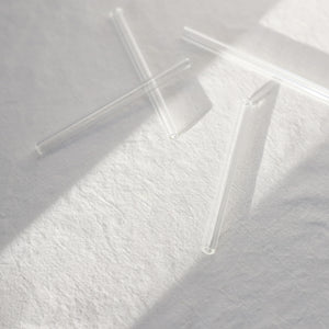 Glass Cocktail Straws - Clear