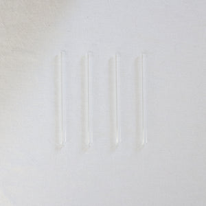 Glass Cocktail Straws - Clear