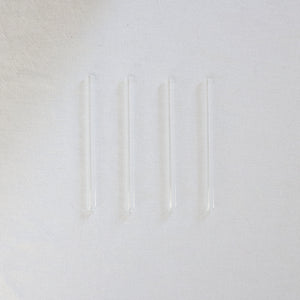 Glass Cocktail Straws - Clear