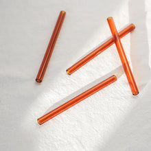 Load image into Gallery viewer, Glass Cocktail Straws - Amber
